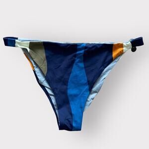 Cala de la Cruz Courtney Bikini Bottom Blue NWT Size L